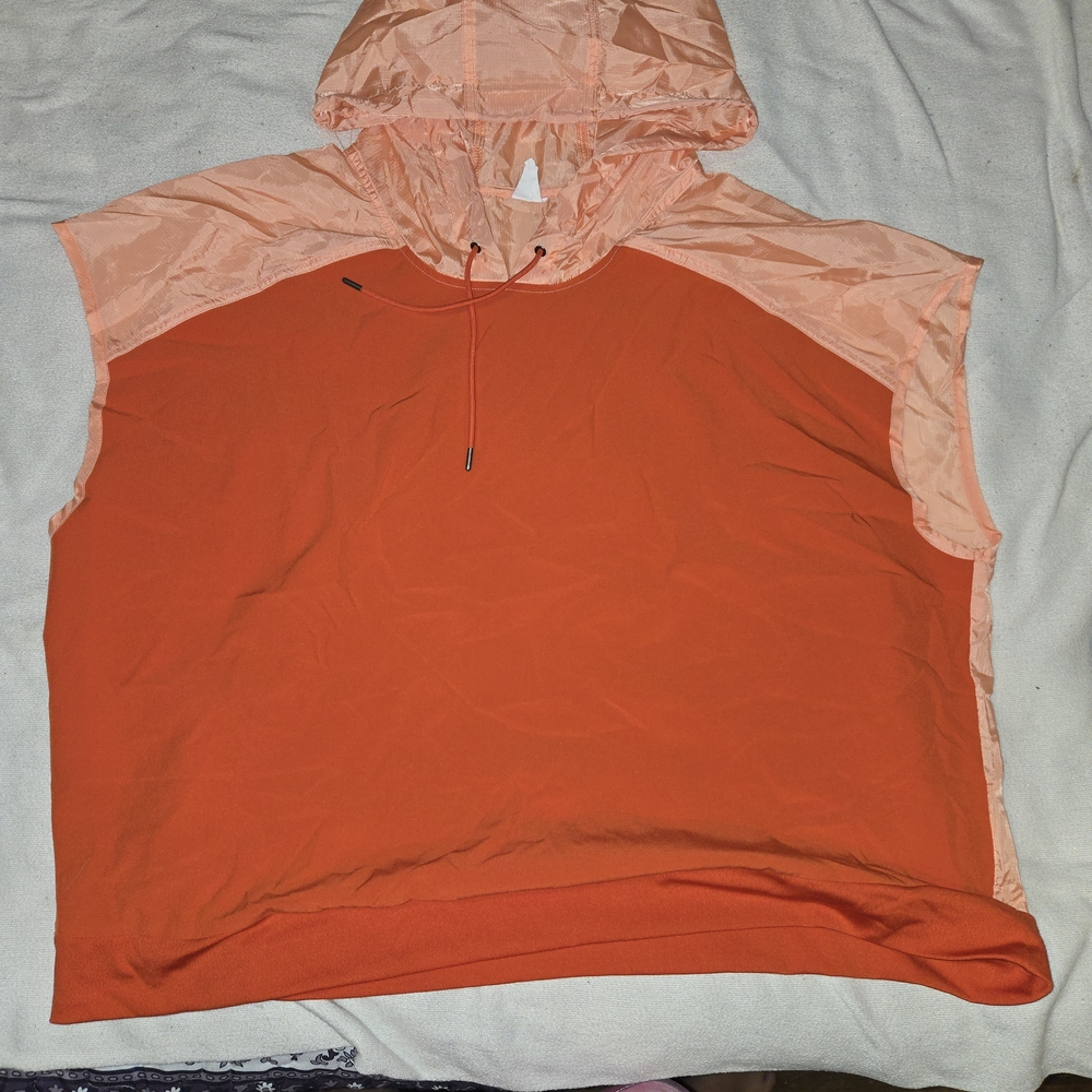 Women's Orange Hooded Top